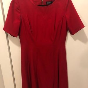 Tahari red cocktail dress